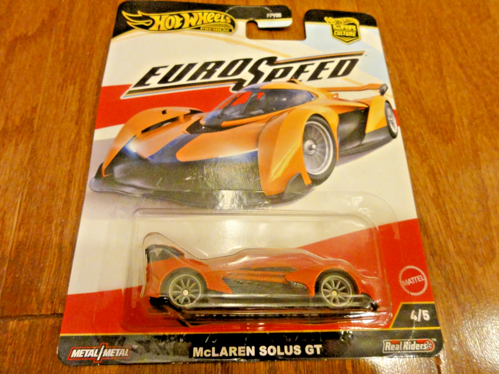 Hot Wheels Premium Car Culture Euro Speed Mclaren Solus GT Real Riders Diecast