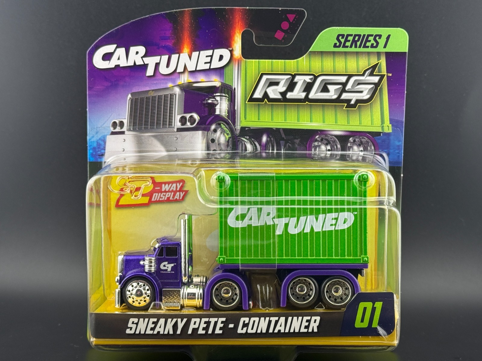 Cartuned Sneaky Pete Purple with Green Container #01 Rigs Series 1 1/64
