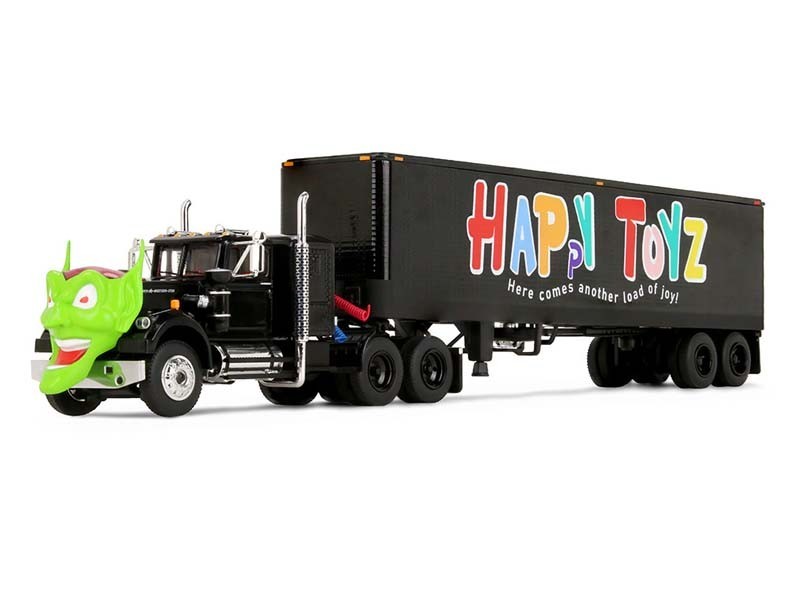 White Western Star w/ Goblin Head & Trailer (Maximum Overdrive) 1:64 DCP 68-2287