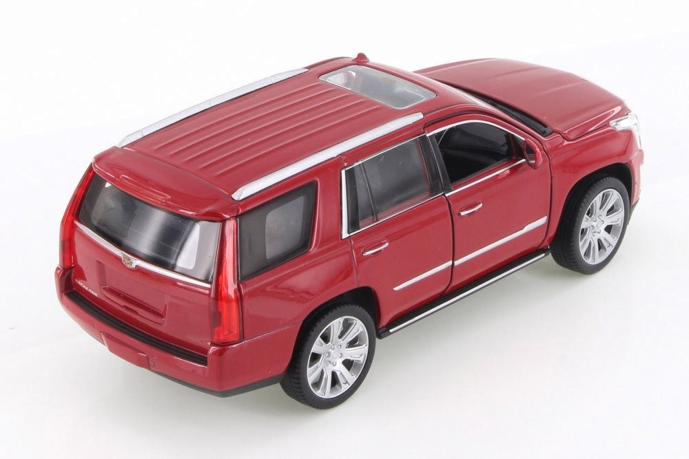 2017 Cadillac Escalade, Red – Welly 24084/4D – 1/24 Scale Diecast Model Toy Car