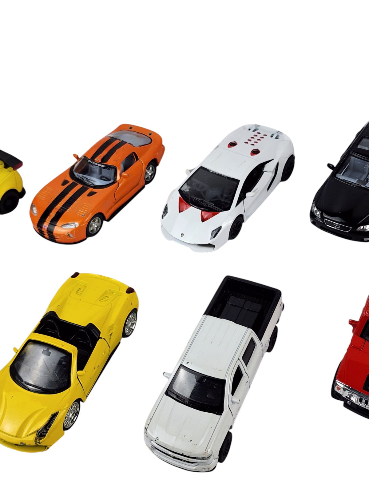 Diecast Pullback Action Vehicles Lot of 21 Cars Trucks Various Scale Friction