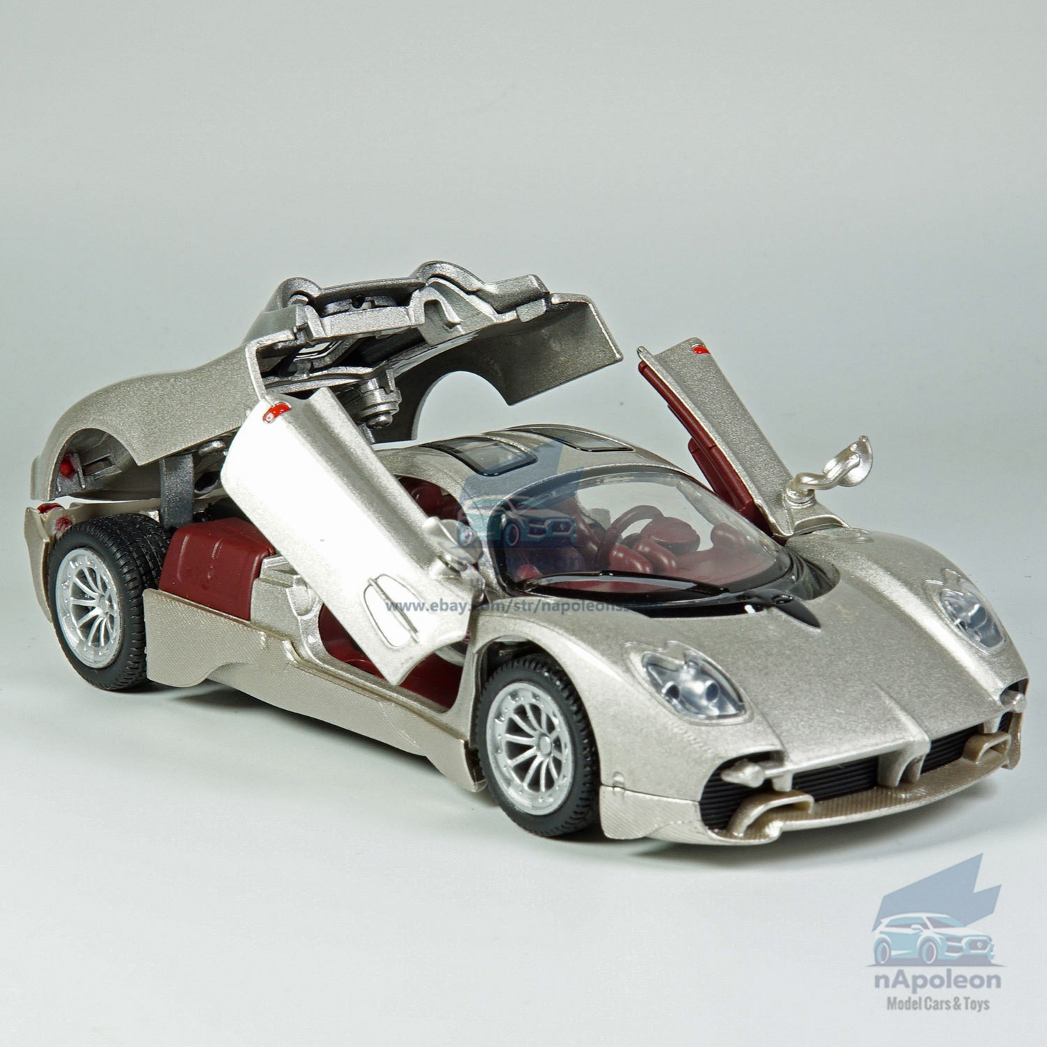 1:32 Pagani Utopia Model Car Diecast Toy Vehicle Collection Kids Gift Champagne