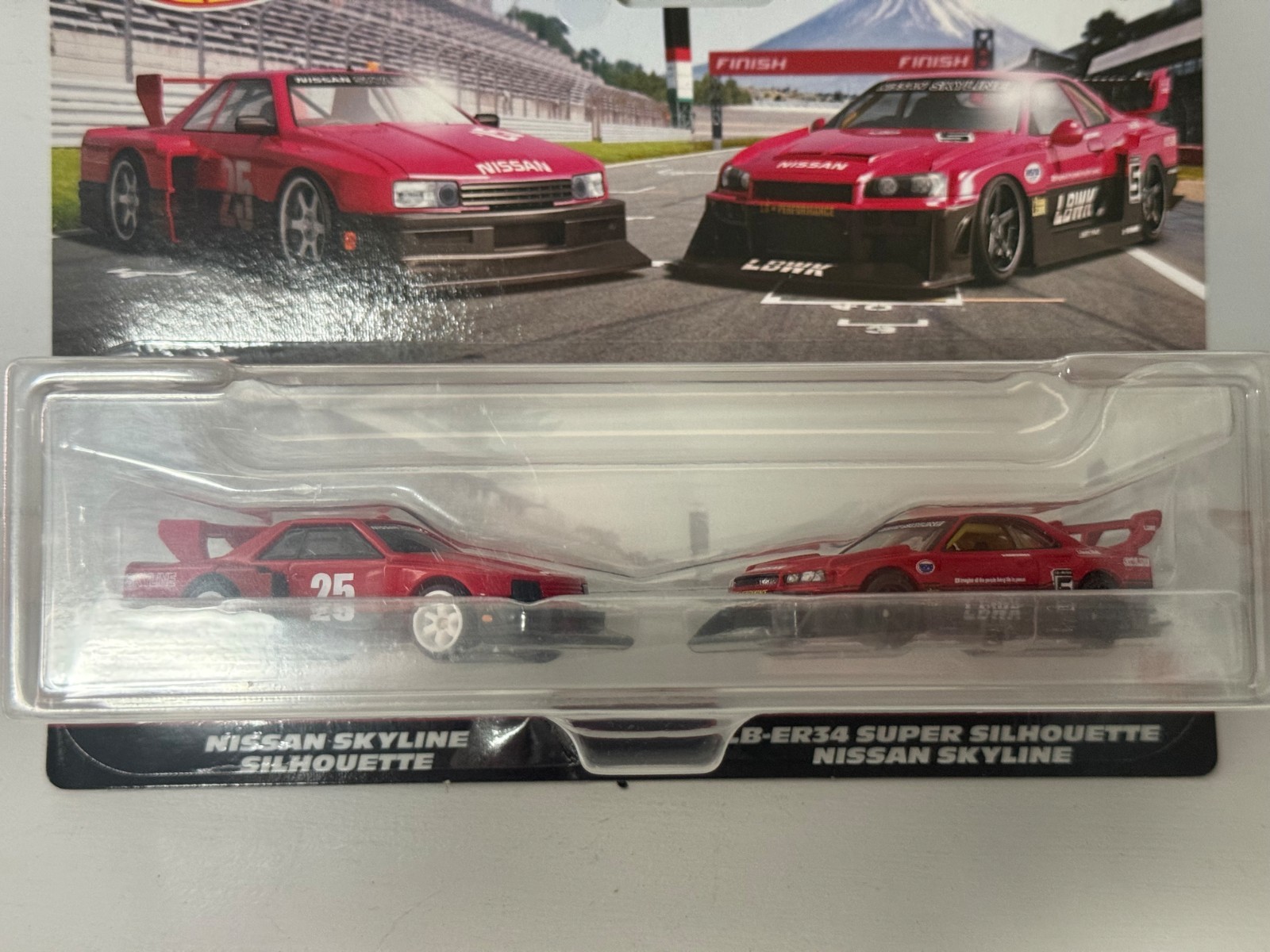 HOT WHEELS PREMIUM CAR CULTURE TWIN PACK SET NISSAN SKYLINE SILHOUETTE R34