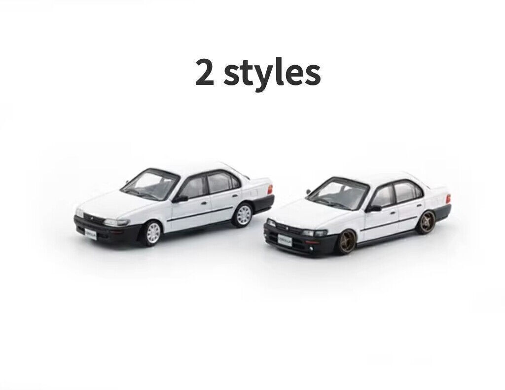 GB BM 1:64 White 1996 Corolla AE100 Sedan Accessory Model toy