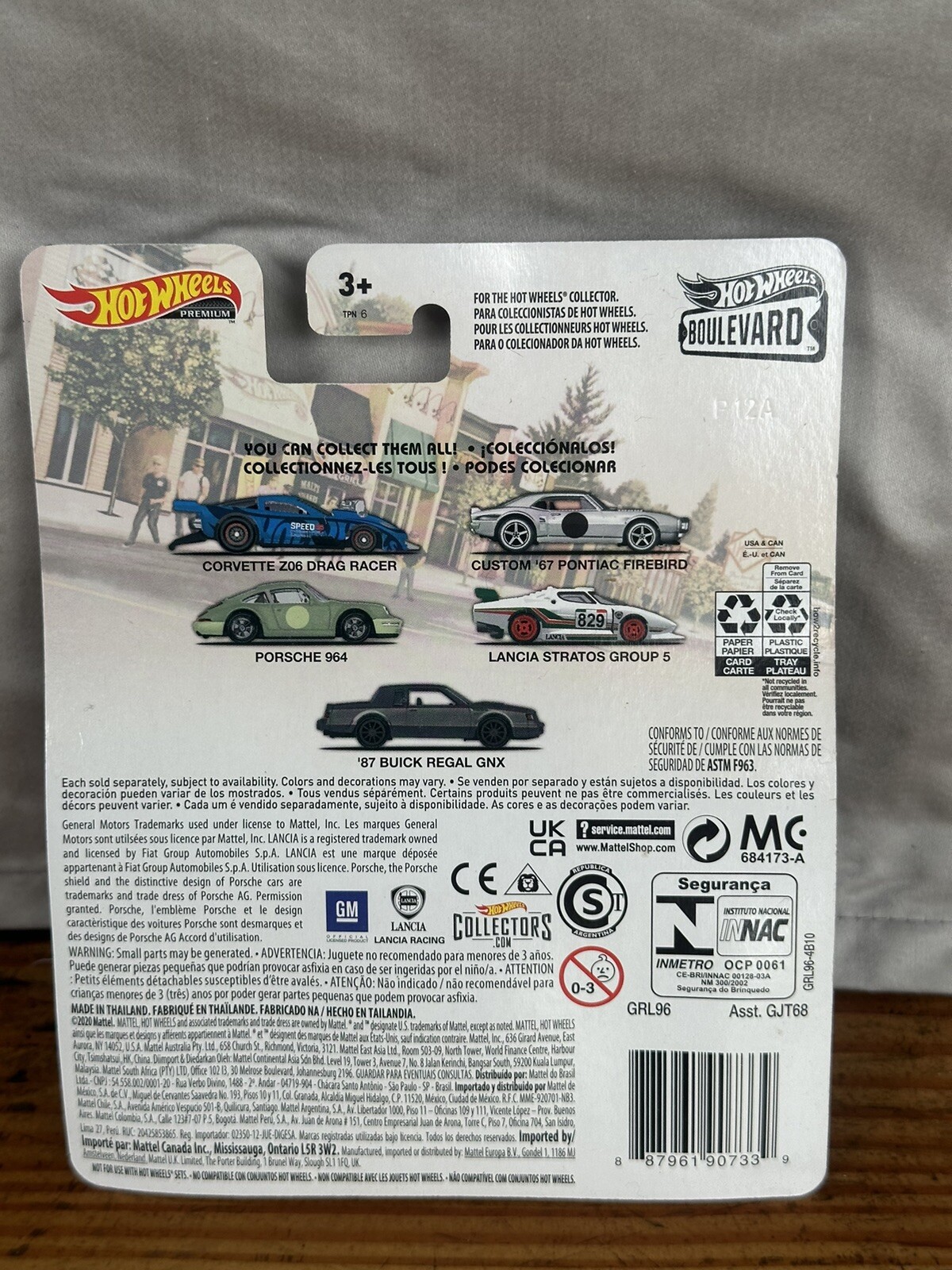 Hot Wheels Boulevard 1:64 Corvette Z06 Drag Racer Laughlin Model GRL96
