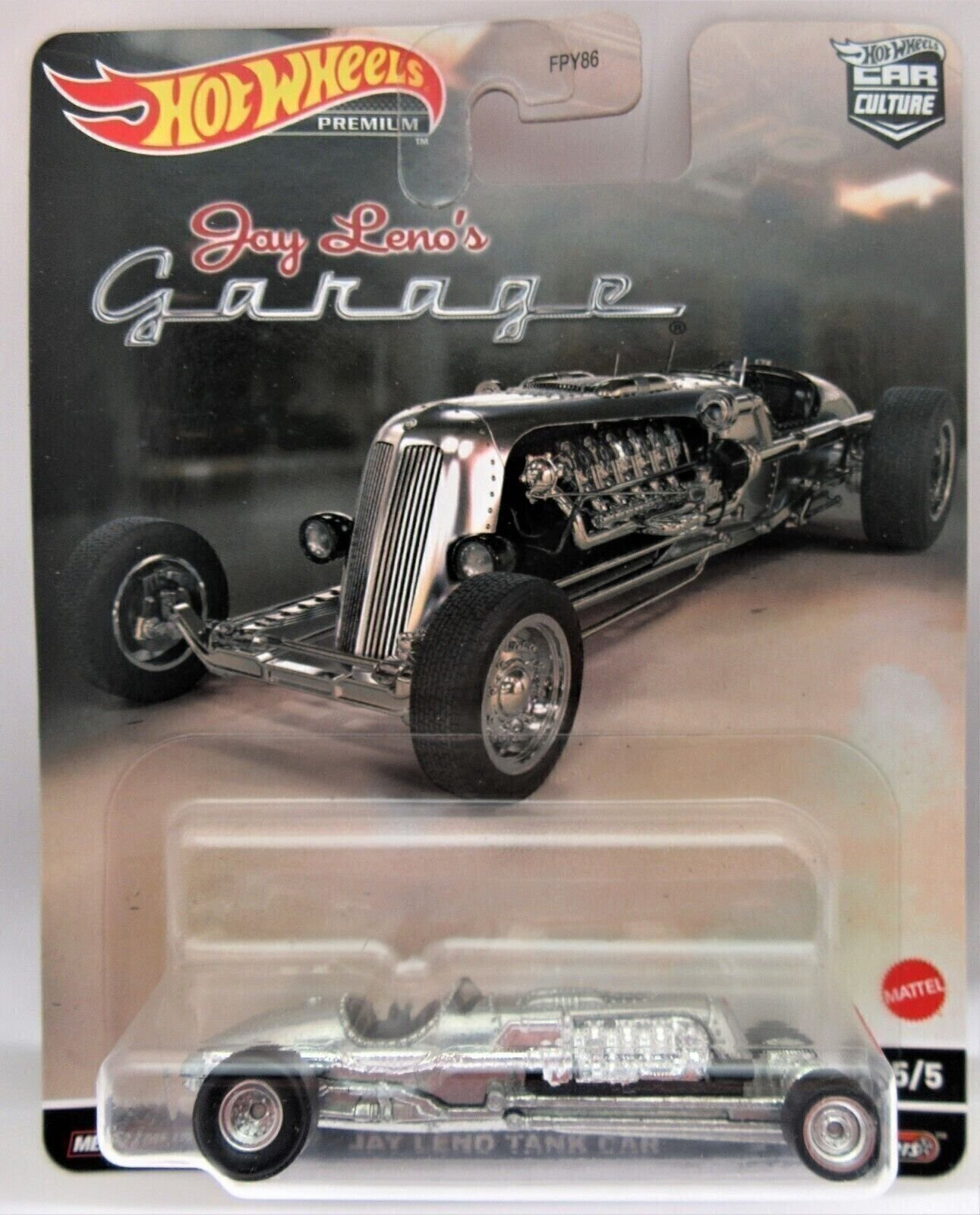 Jay Leno’s Garage ~ TANK Car ~ Hot Wheels Premium ~ Die Cast