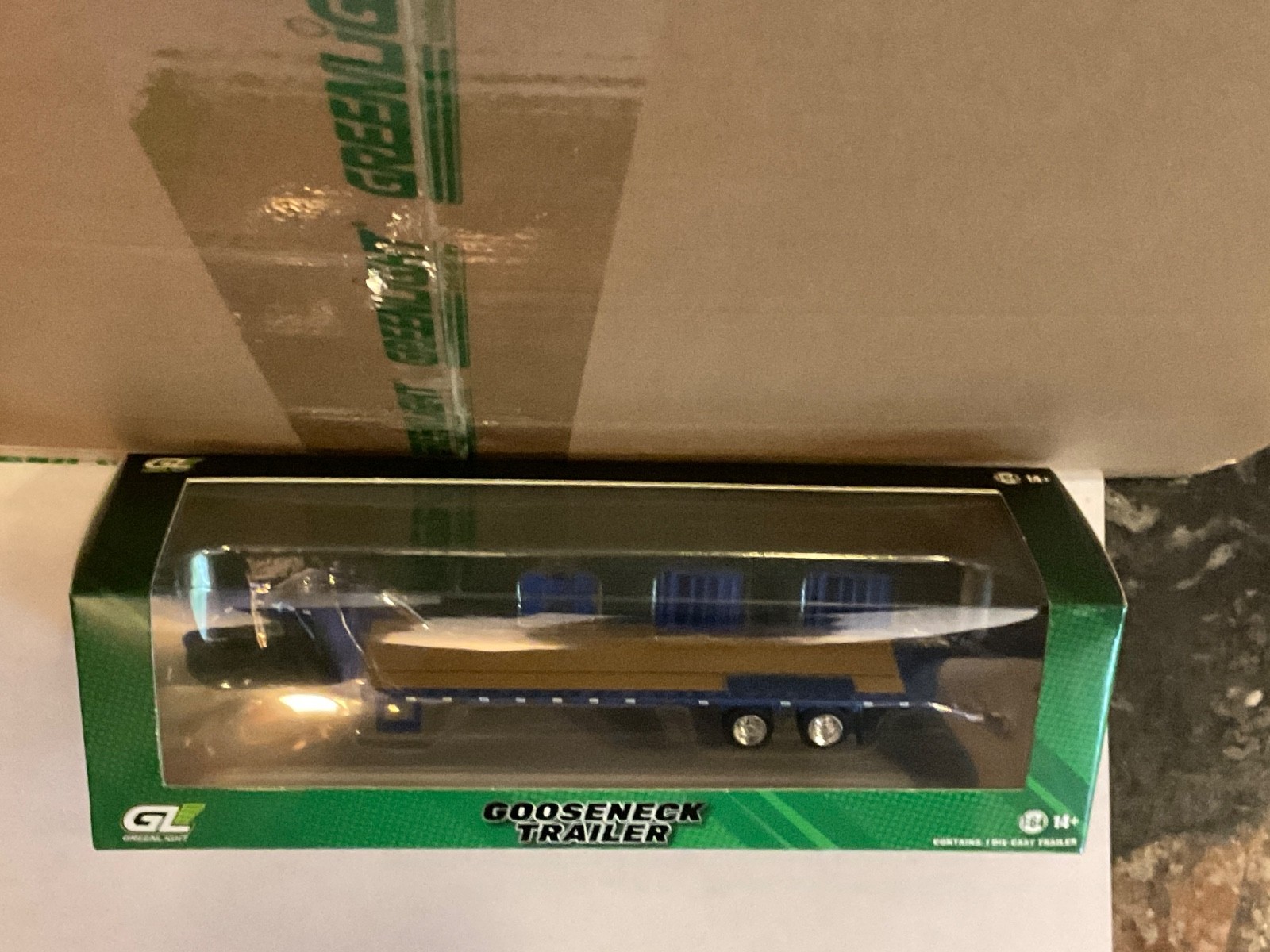 Greenlight Hobby Exclusive Gooseneck Trailer BLUE 30466