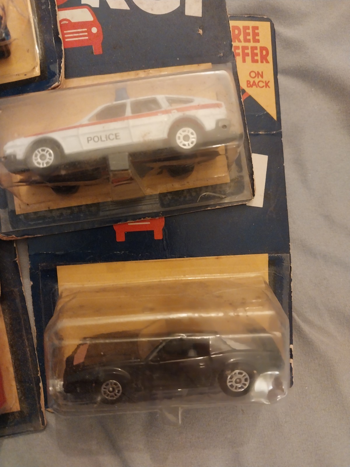 Lot of 6 Corgi vehicles,MOC cards have liight creases