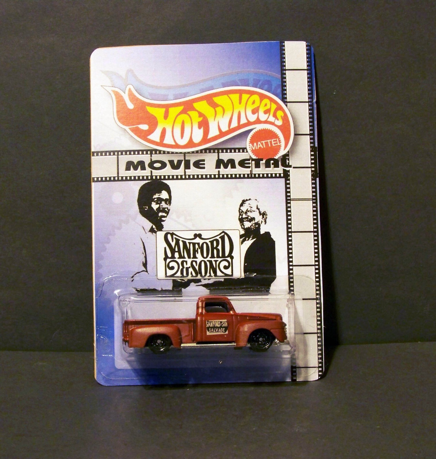 Custom HotWheels FORD f-1 and package of “Movie Metal” SANFORD and SON