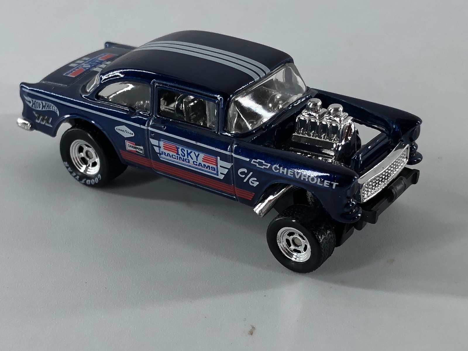 Hot Wheels ’55 Chevy Bel Air Gasser Blue 2014 Super Treasure Hunt Loose