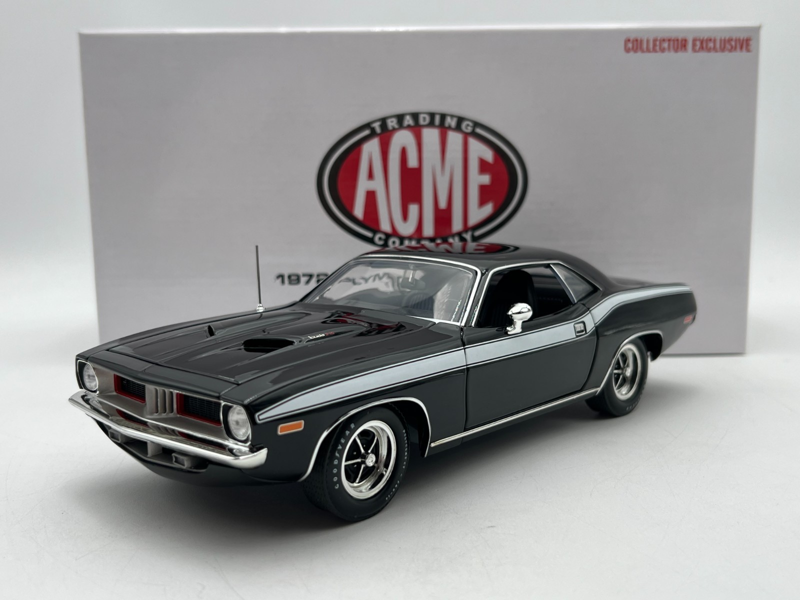 ACME EXCLUSIVE – 1:18 SCALE – 1972 Plymouth ‘Cuda 340 *SPARE MODEL* – A1806137HT