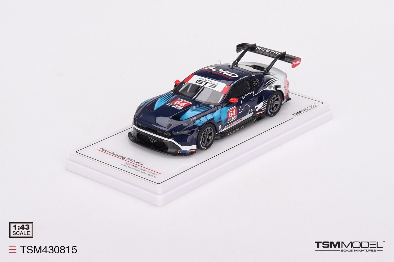 TSM-Model Ford Mustang GT3 – Multimatic – 2024 24hr Daytona 1:43 Car TSM430815