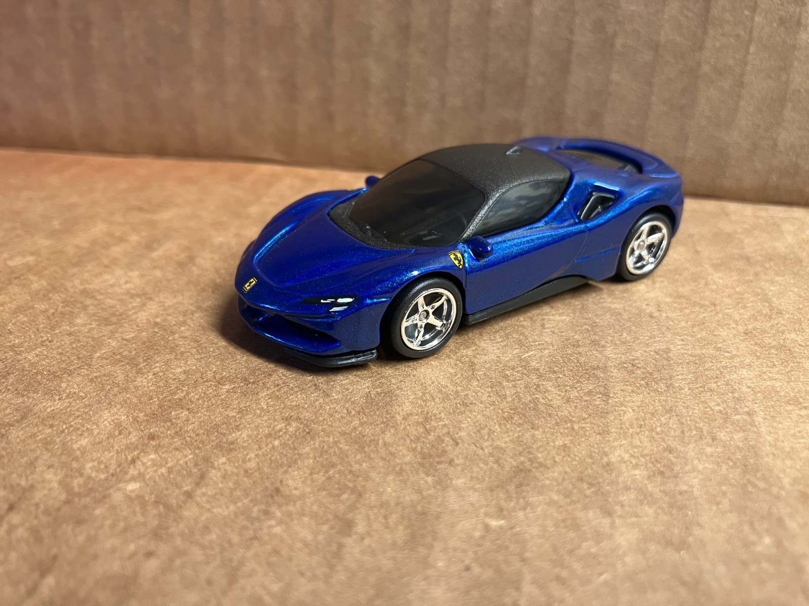 “CUSTOM” 2026 Hot Wheels FERRARI SF90 STADALE (NEW BLUE VERSION) w/ Real Riders