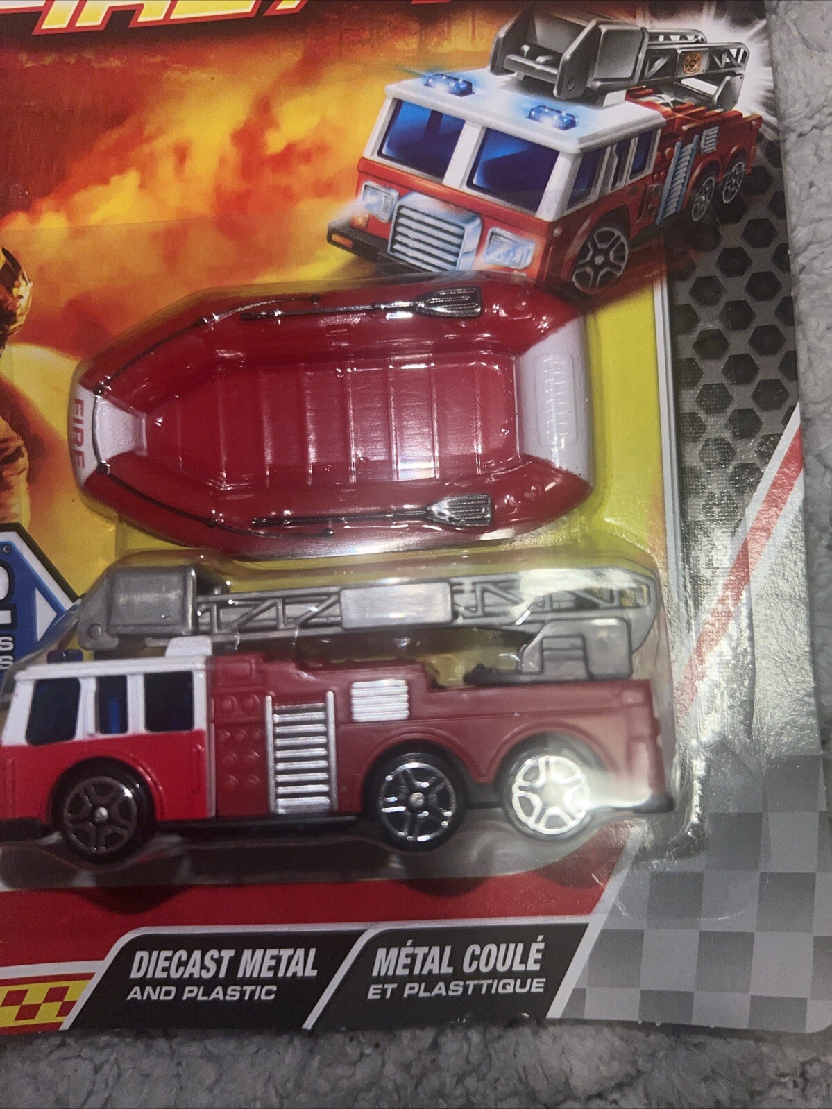 Turbo Wheels- Fire/FEU Die Cast Metal And Plastic