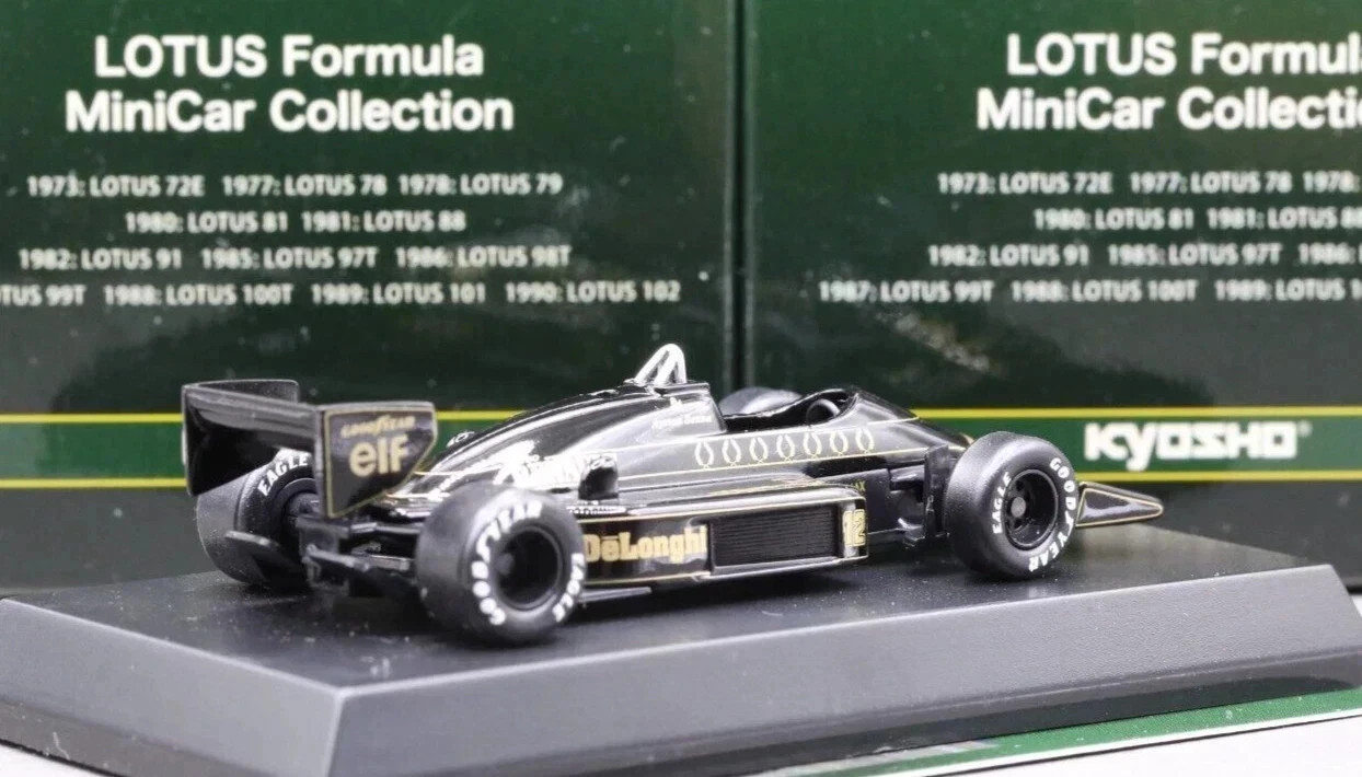 Kyosho 1/64 Lotus Formula Collection Secret Car 98T F1 No.12 1986 A.Senna