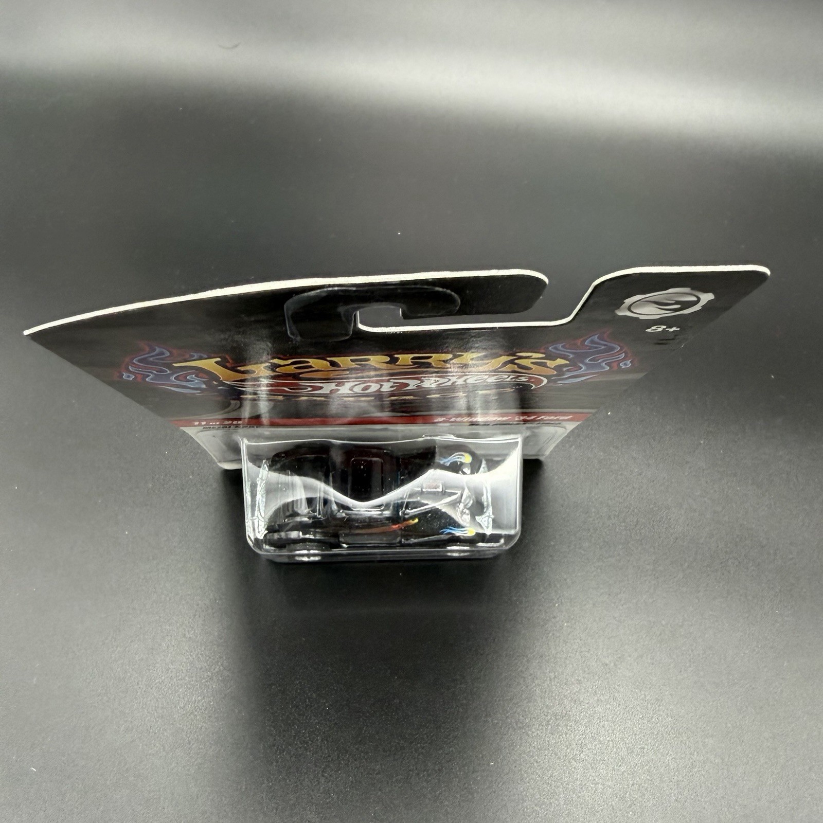 Hot Wheels Larrys Garage 3-Window 34 Ford Black Flames 11/20 Real Riders 2009