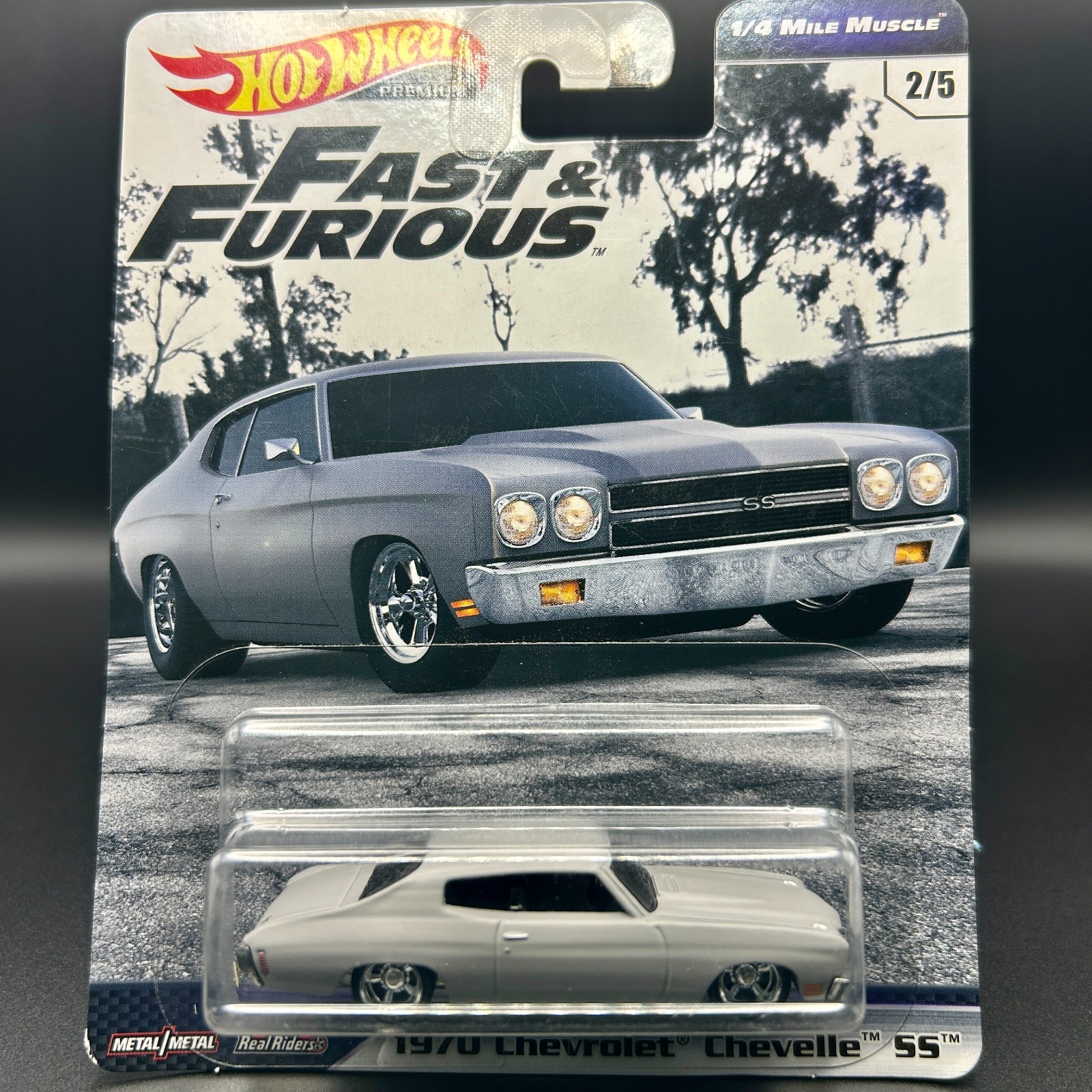 Hot Wheels Premium Fast & Furious 1970 Chevy Chevelle Gray