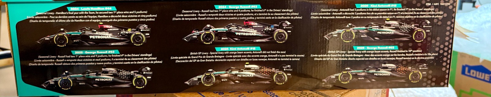 All new from Bburago Formula 1 cars 1:43 Ferrari, Mclaren, Red Bull and Mercedes