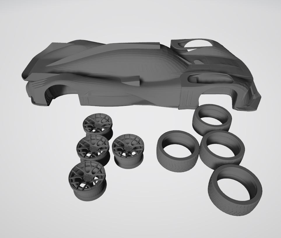 3d printed 2022 Peugeot 9X8 Hybrid Hypercar LMDH model car collectible replica