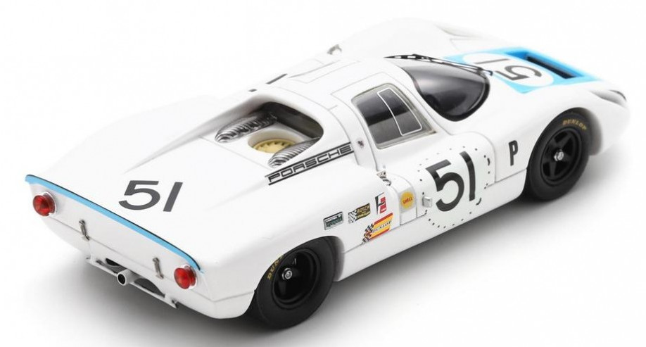 SPARK,PORSCHE 907 #51 2nd 12H Sebring 1968 V.ELFORD-J.NEERPASCH, 1/43, SPAUS272
