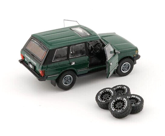 BM Creations 1992 Land Rover Range Rover Classic LSE Green LHD 1:64 Diecast Car
