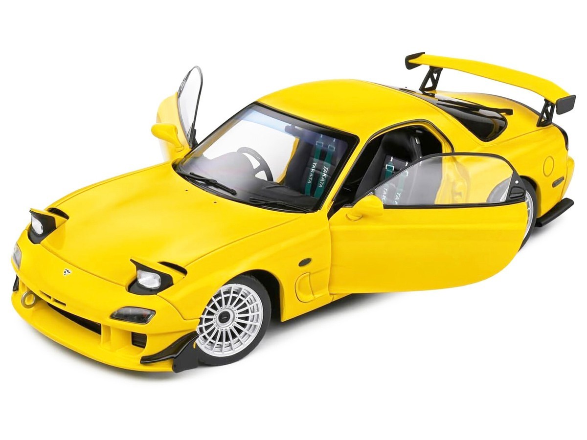 SOLIDO 1999 MAZDA RX-7 FD3RS STREETFIGHTERS 1/18 DIECAST MODEL YELLOW S1810603