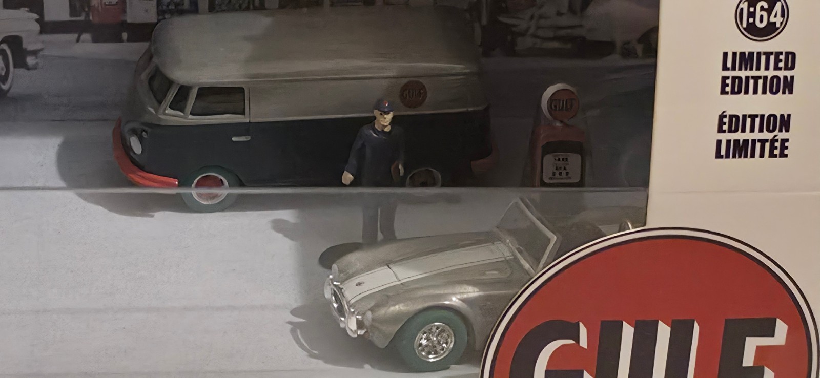 Greenlight Motor World Gulf Raw Chase Chevy Bel Air F-100 Shelby Cobra VW Panel