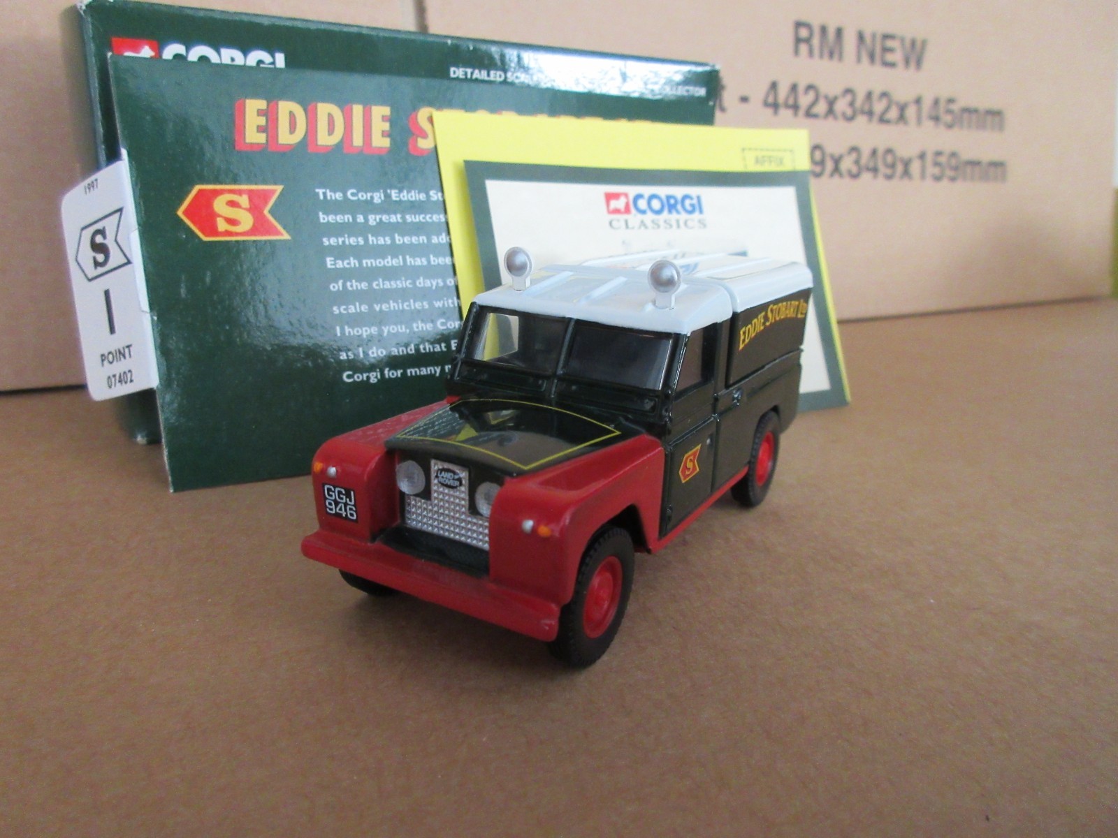 CORGI 1:43 LAND ROVER – EDDIE STOBART LIMITED 07402 EDDIE STOBART COLLECTABLES