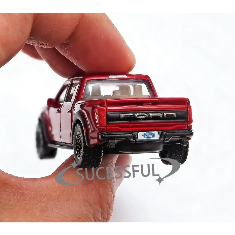 Bburago 1:64 Red 2024 Ford F-150 Raptor Pickup Truck Diecast Model