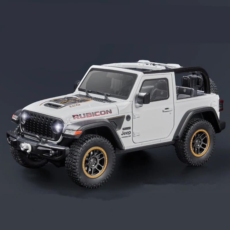 1:18 Jeep Wrangler Rubicon Alloy Off-road Vehicles Car Model Diecast & Toy Metal