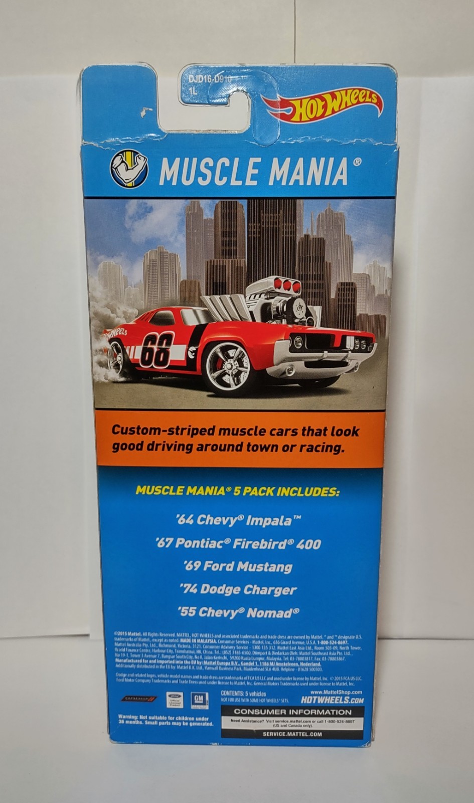 Hot Wheels Muscle Mania 5pk Firebird Error Variant Mustang Nomad Impala Charger