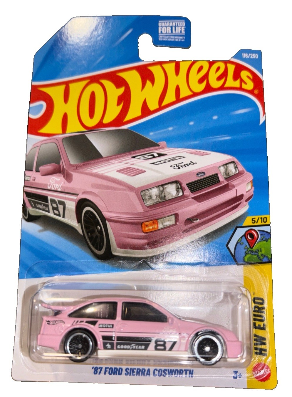 2026 Hot Wheels Pink ’87 Ford Sierra Cosworth 116/250 HW Euro 5/10