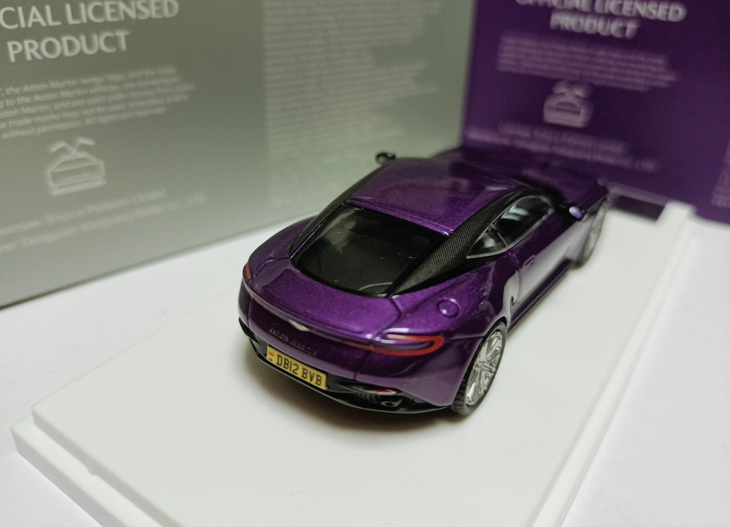 XG 1:64 Purple DB12 Coupe Racing Sports Model Diecast Metal Car