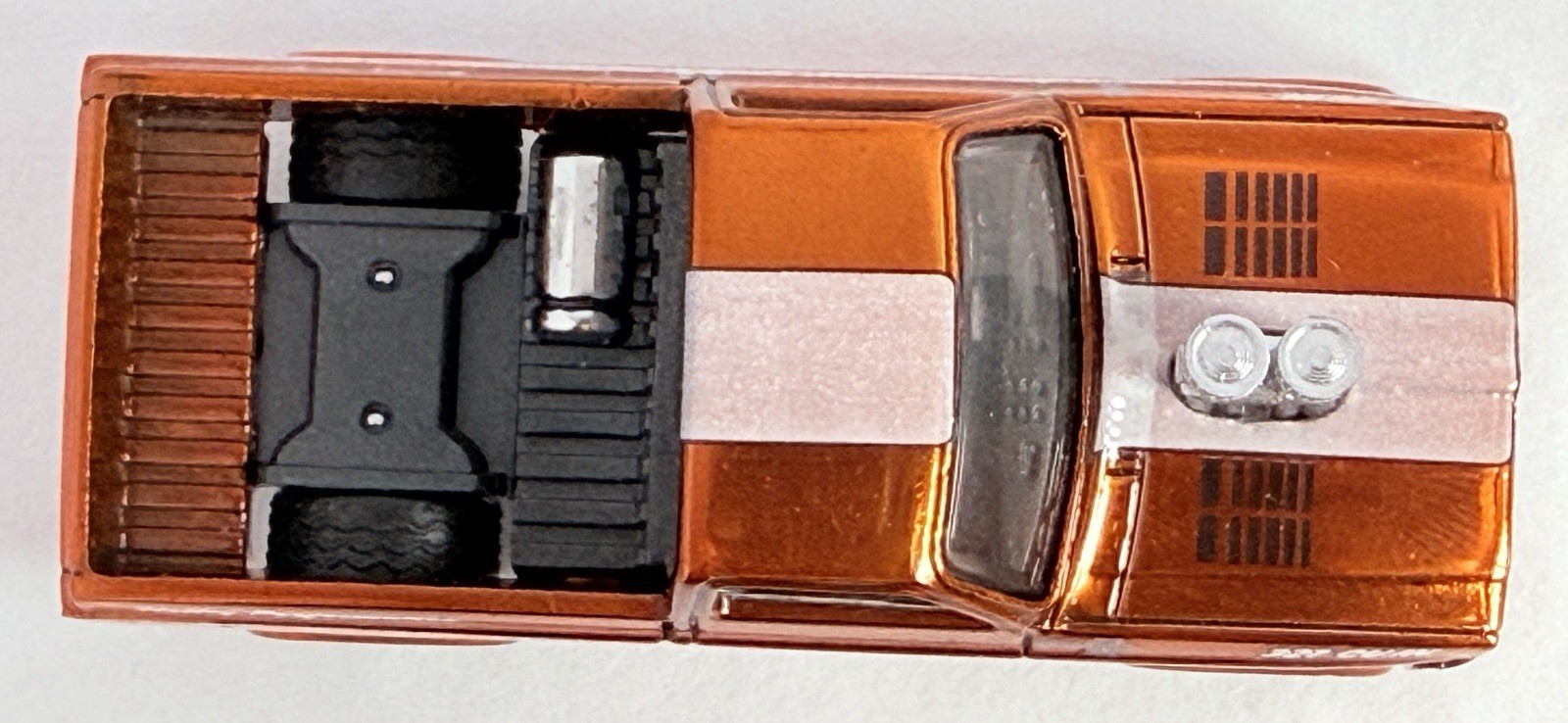 Hot Wheels Custom ’83 Chevy Silverado Holley 327 Copper Real Riders Loose Pickup