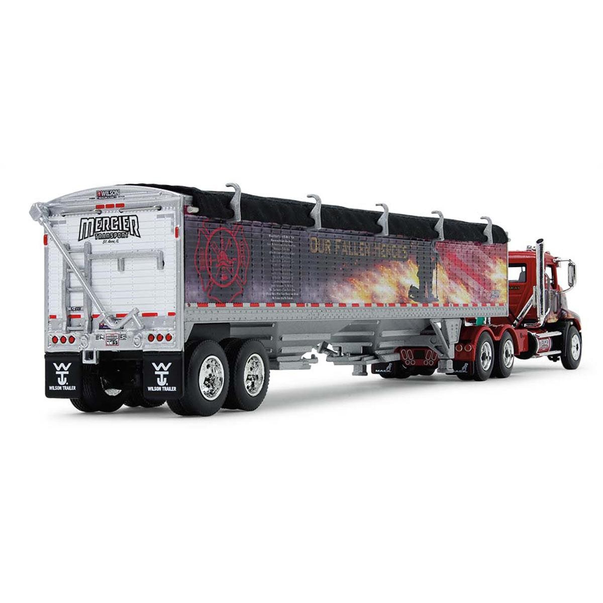 1/64 Mack Pinnacle Wilson Pacesetter Grain Trailer Our Fallen Heroes 60-1114