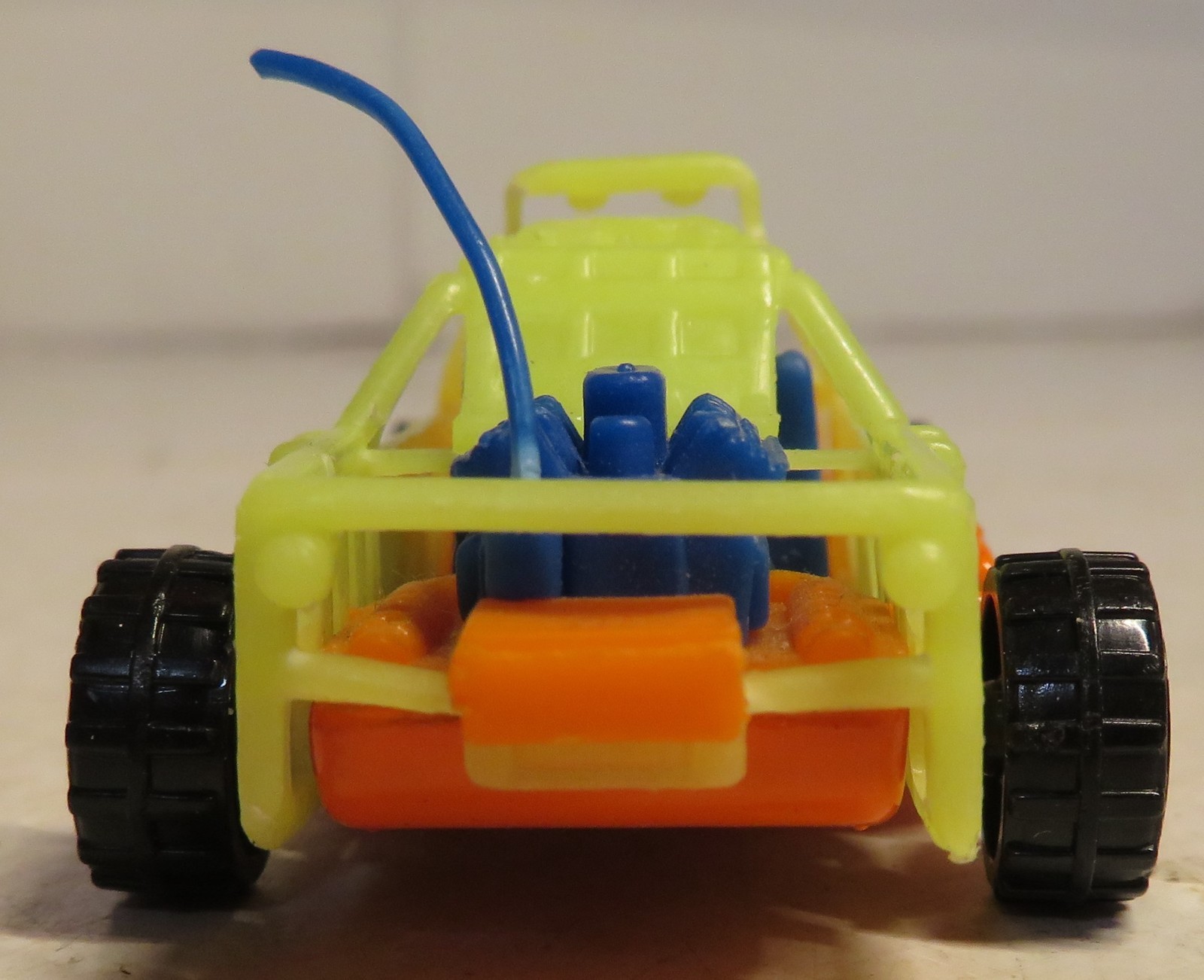 Matchbox Dune Buggy 1998 1:61 Die Cast & Plastic Fluorescent Orange Yellow Rail