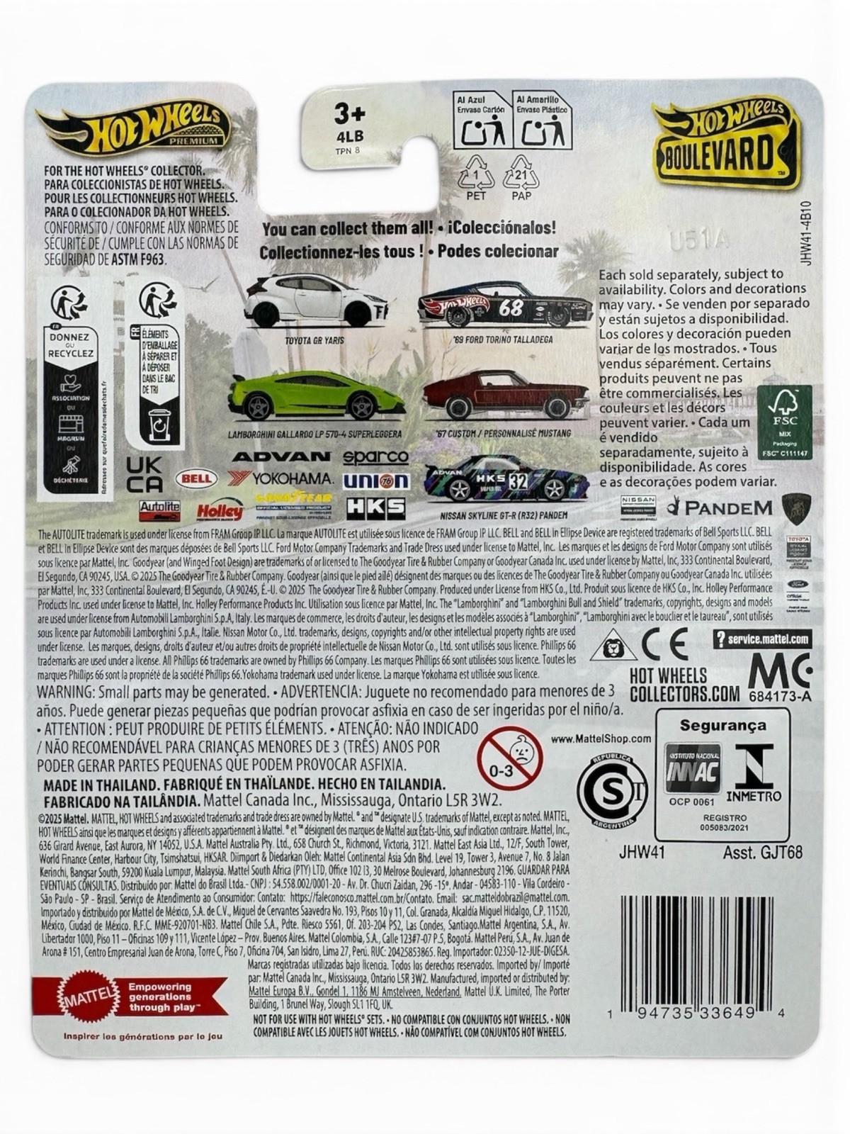 4 GTR LOT – Hot Wheels Boulevard #150 Nissan Skyline R32 Pandem + 7 Eleven R35