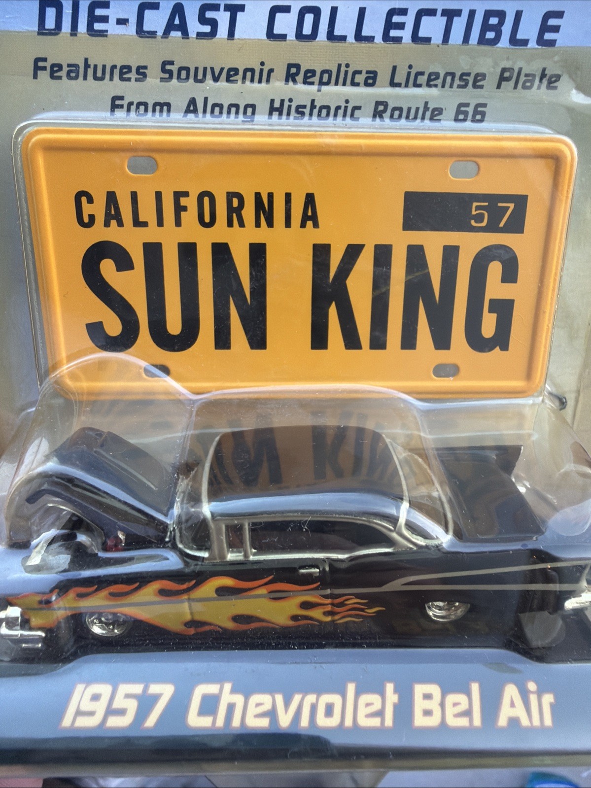🔥1957 Chevrolet🔥Bel Air Sun🔥King Route🚨 66 1/64 Diecast Vintage