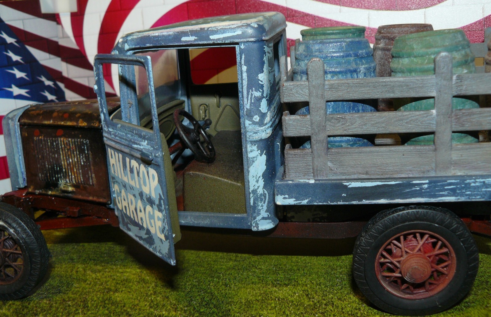 1/18 (IBWB) 1934 Ford stake bed , rusted barn find , rat rod