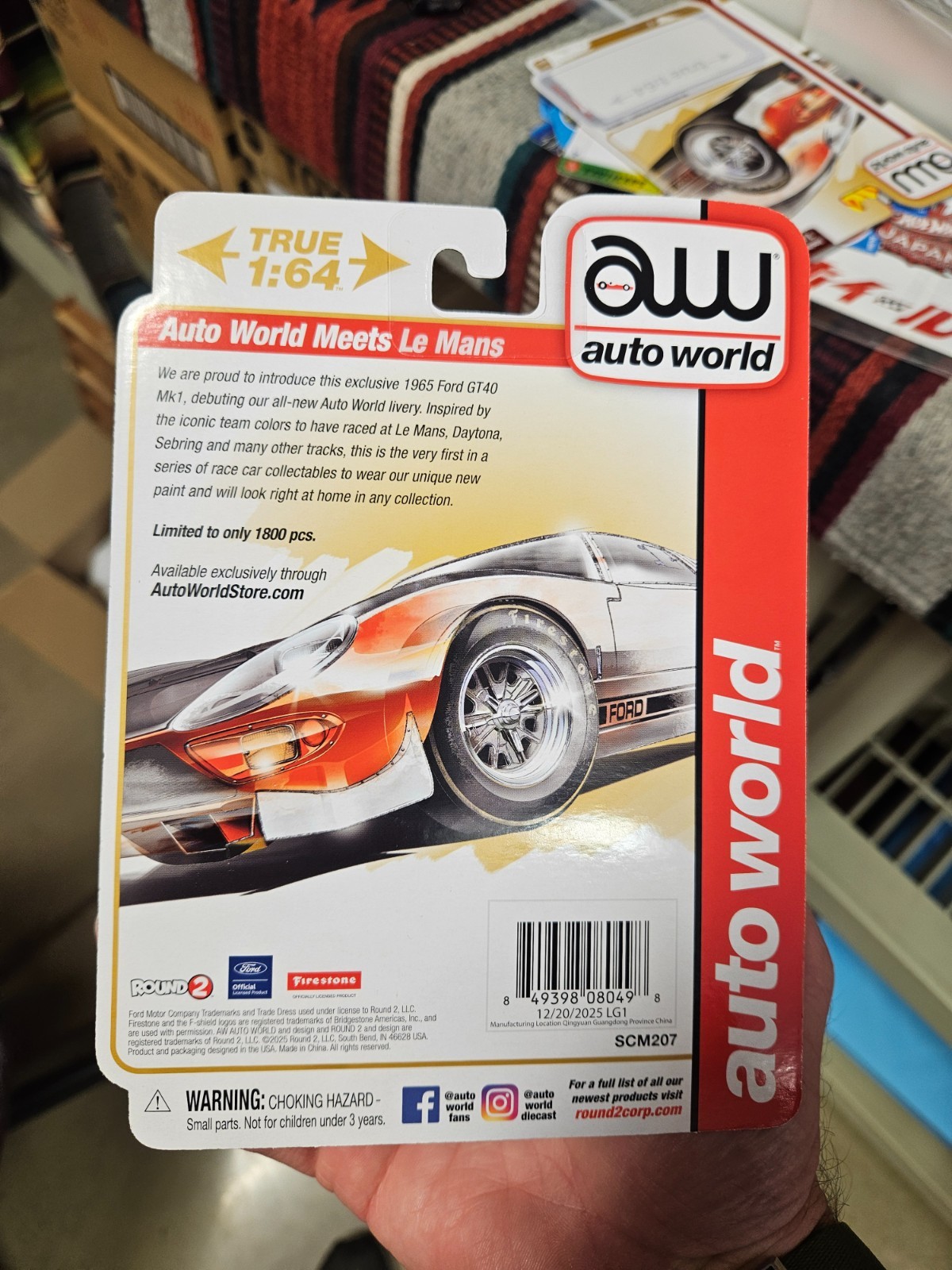 Auto World 1965 Ford GT40 Mk1 (Auto World Store Exclusive) Low Price!!!!