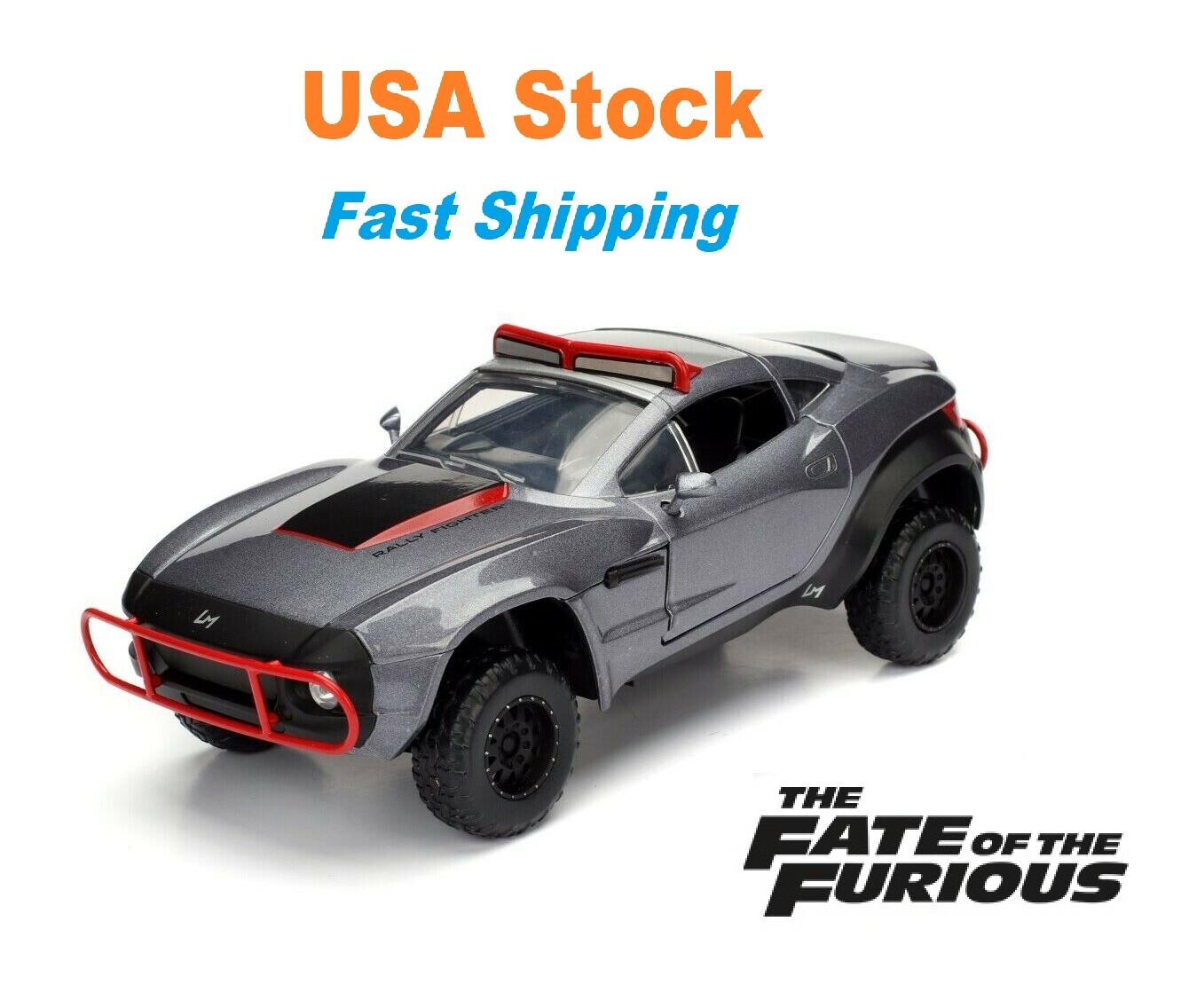 Fast And Furious 8 Letty’s Rally Fighter Hard Top JADA Diecast Toy Car 8.5″ 1:24