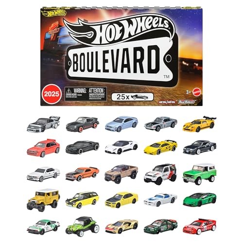 Hot Wheels Boulevard 25 Car Factory Set Premium Die Cast 1/64 Toy Cars JP