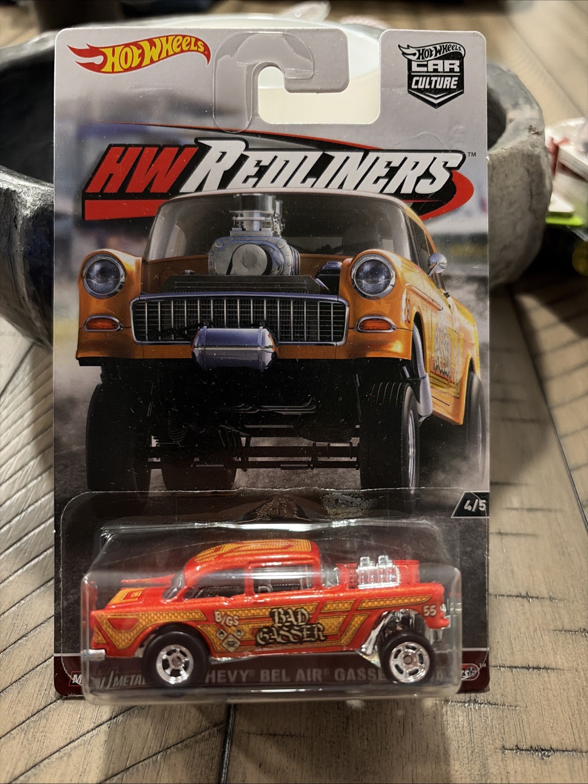 Hot Wheels HW Redliners ‘55 Chevy Bel Air Gasser Bad Gasser