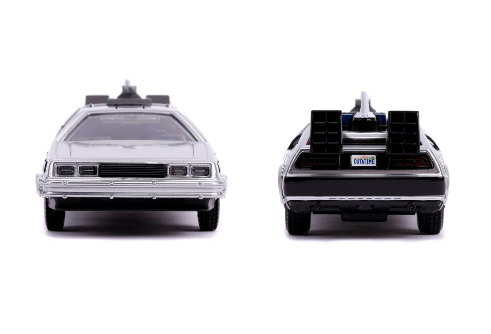 Back to the Future 2, DeLorean DMC Time Machine, Diecast Model Car, 5.25”, 1:32