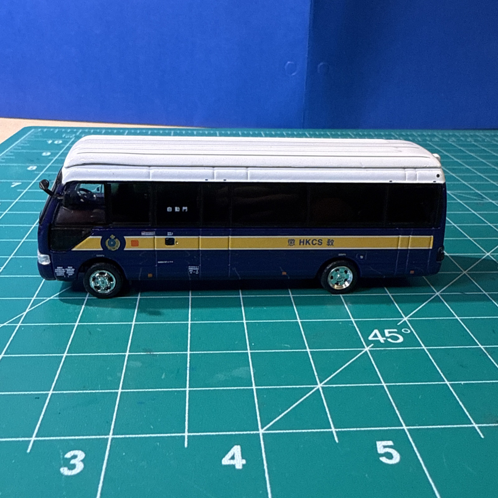 Tiny Brand 1:76 Toyota Coaster Hong Kong Police Bus HKCS Correctional Services