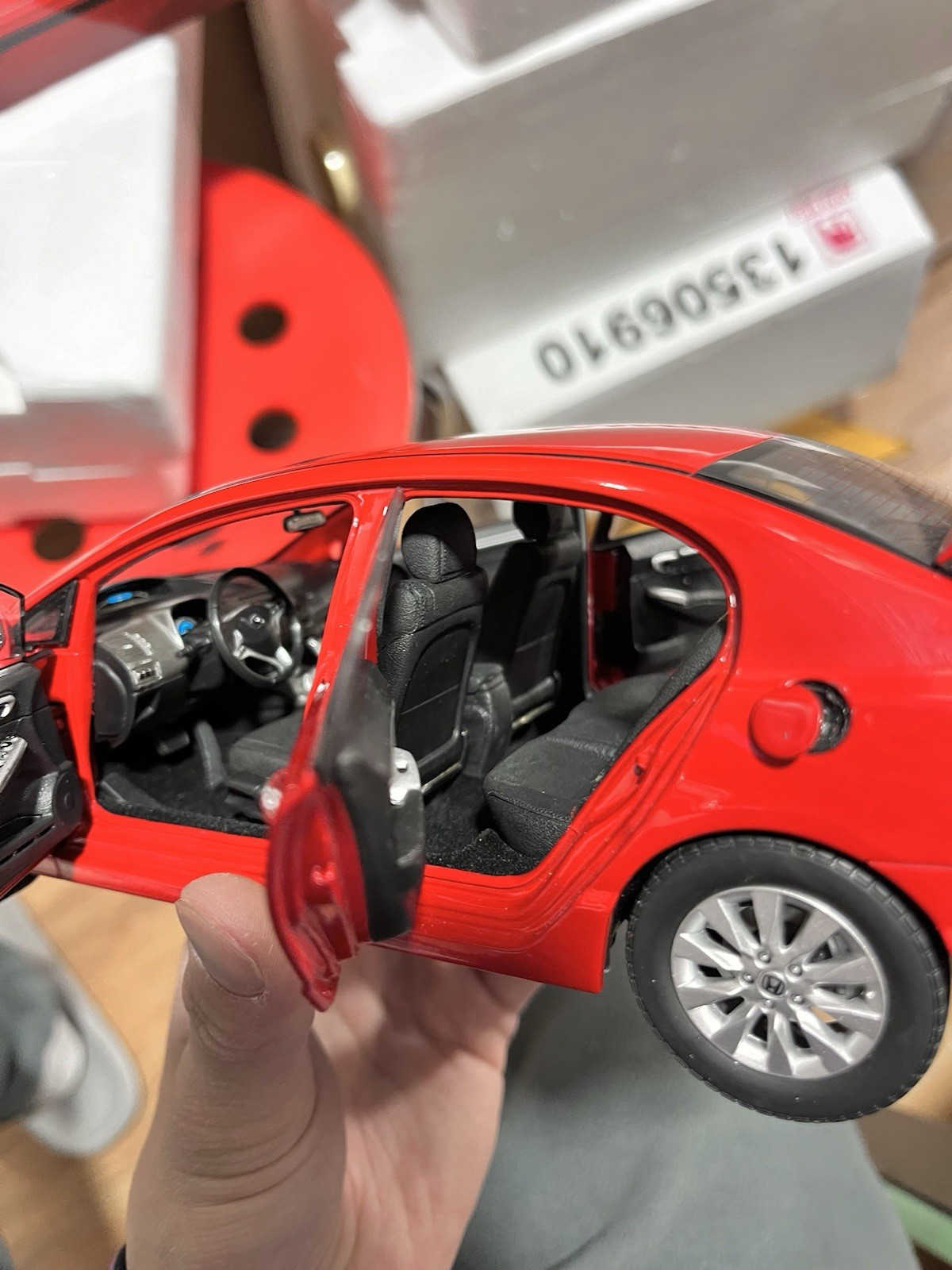 1:18 Scale 2009~2011 Honda Civic Rallye Red Diecast Model Car