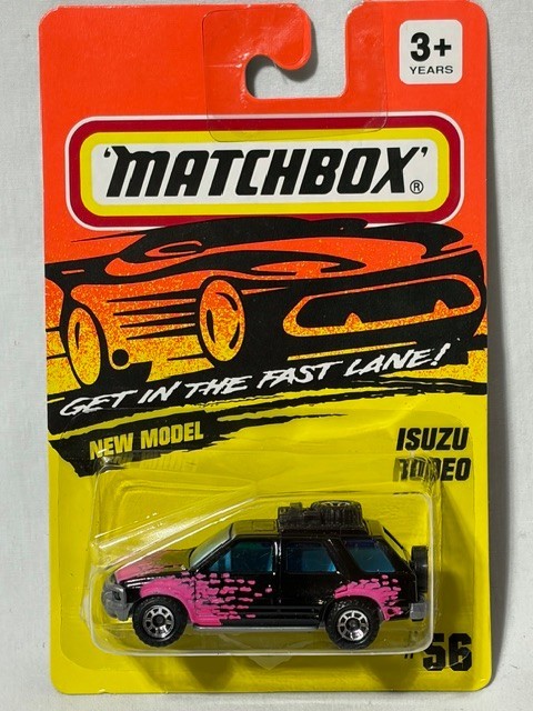 Matchbox #56 Isuzu Rodeo, Black, NIB, 1/64