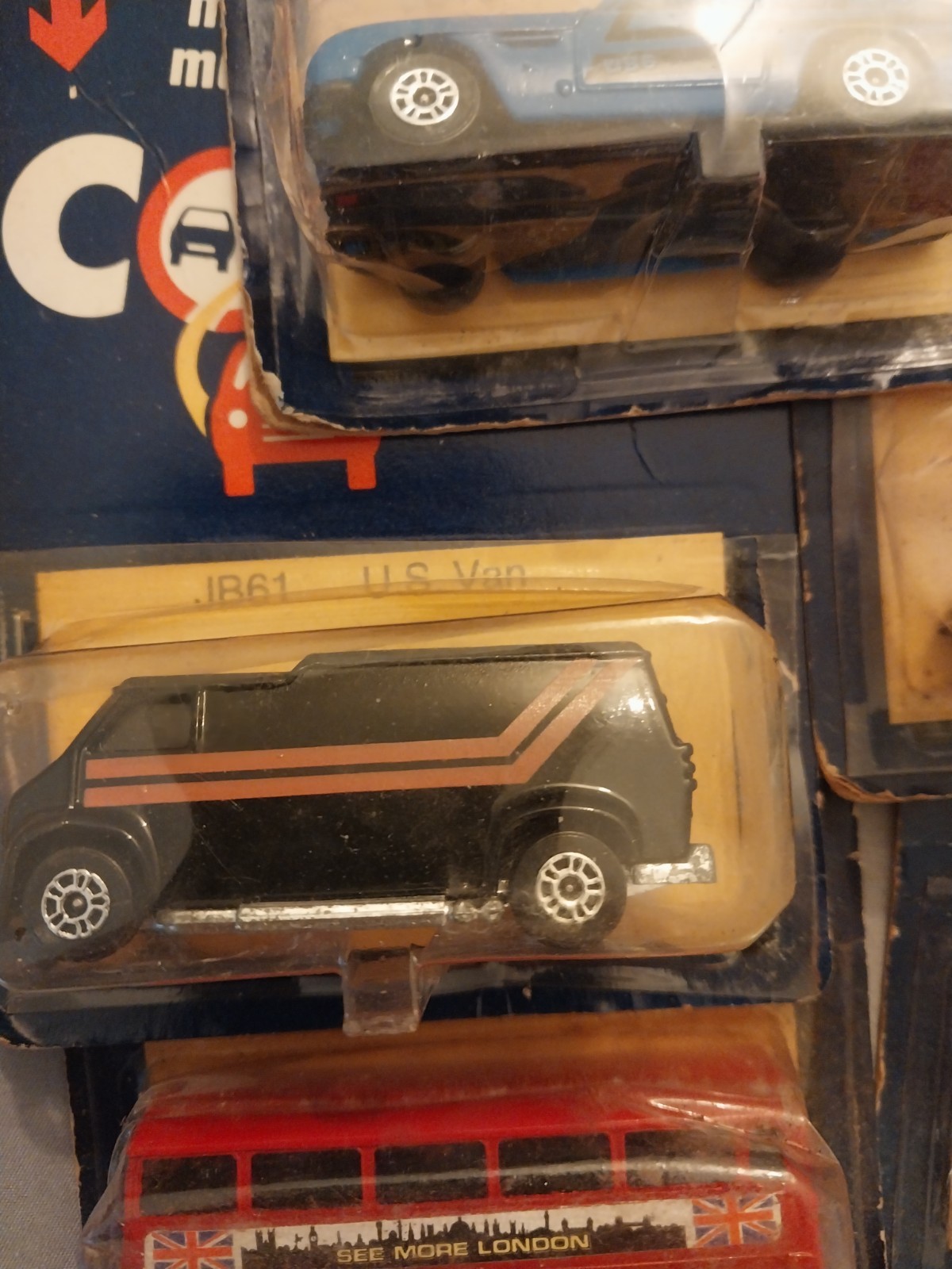 Lot of 6 Corgi vehicles,MOC cards have liight creases