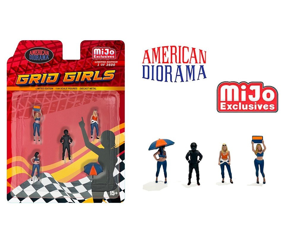 American Diorama Grid Girls Figures 2406 1/64