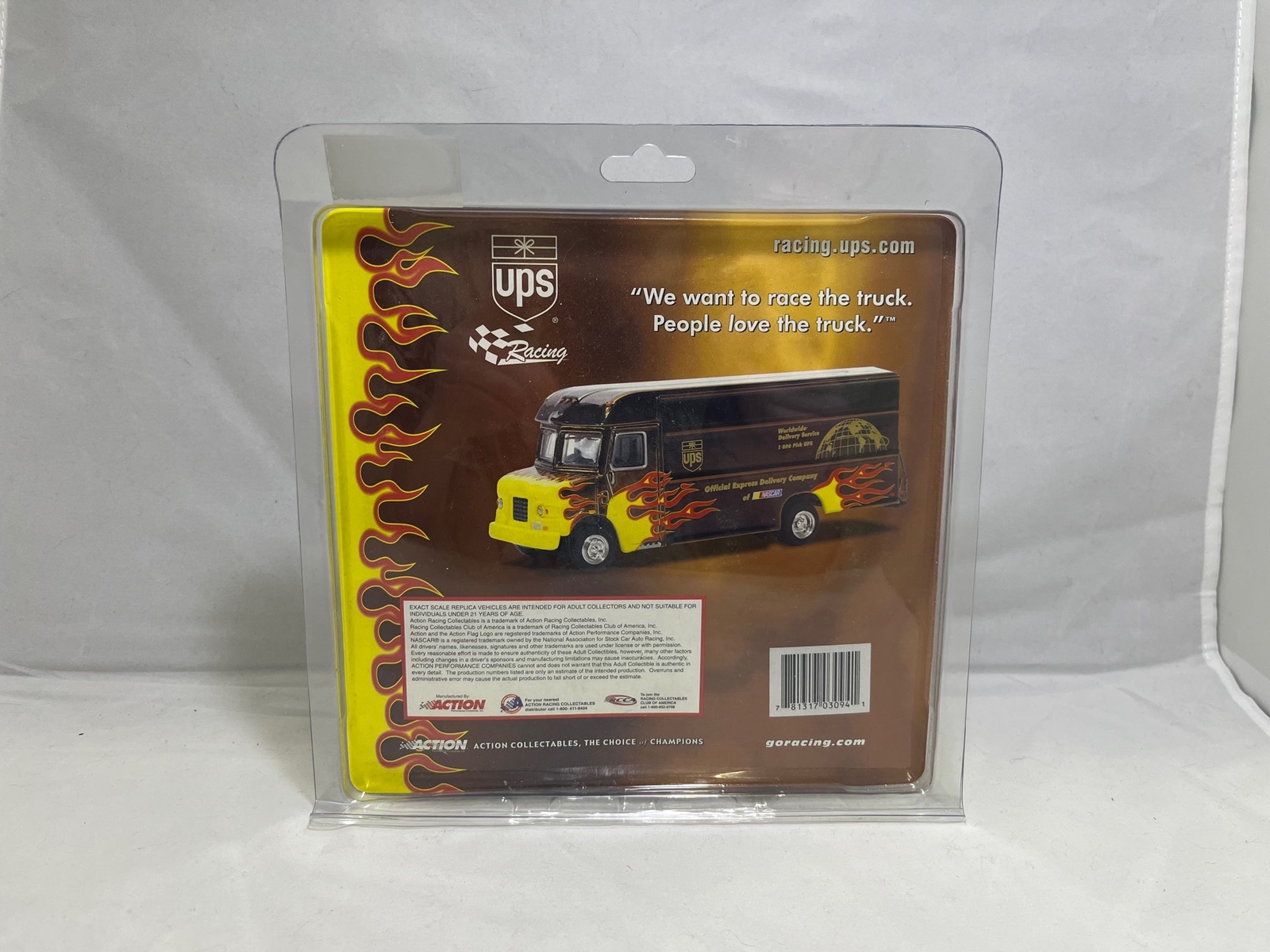 # 01061 – 1:64 Action Collectibles UPS Flame Package Car – 2 Pcs.